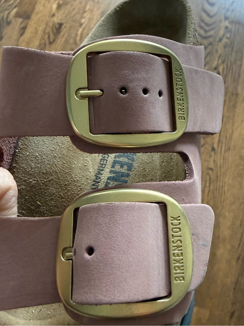 Birkenstock Arizona Big Buckle Sandals - Old Rose - Pink with Gold Buckles 35 - Picture 6 of 8
